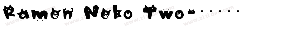Ramen Neko Two字体转换